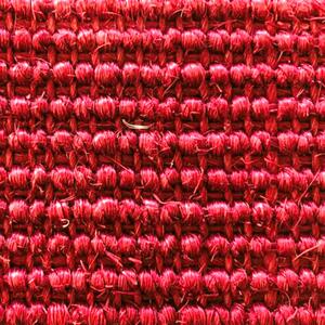 Passatoia in fibra naturale di sisal Cancun Rosso 3 mt 67 cm