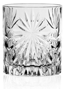 Bicchieri dof in cristallo in un particolare taglio Svisù che ne esalta tutta la brillantezza e lo splendore per una tavola di scintillante bellezza