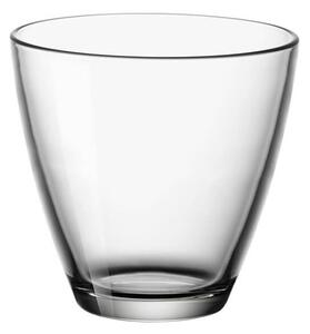Bicchiere acqua in vetro trasparente pratico ed economico