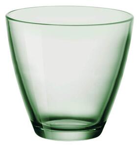 Bicchiere acqua in vetro colorato verde pratico ed economico. Colore resistente a qualsiasi lavaggio in lavastoviglia