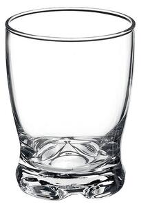 Classico bicchiere acqua in vetro cristallino trasparente e brillante