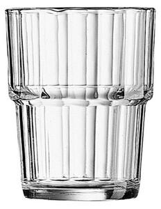 Pratico e robusto bicchiere dof impilabile in vetro infrangibile resistente agli urti, grande capacità di stoccaggio in pochissimo spazio