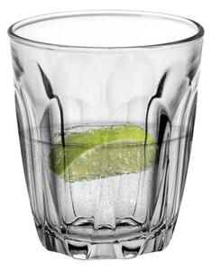 Bicchiere acqua in vetro trasparente di grande fascino e tradizione, iconico, vetro temperato resistente alle rotture, non si graffia, facile da lavare in lavastoviglie