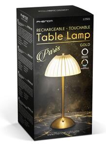 Lampada da tavolo LED ricaricabile dimmerabile PARIS LED/2W/5V 800 mAh oro