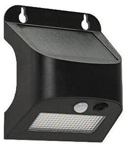 Applique solare da parete con sensore SOLTO LED/3W/3,7V 4000K IP54 1200 mAh nera