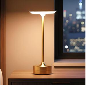 Lampada da scrivania ricaricabile a LED dimmerabile NEW YORK LED/1,8W/5V 1200 mAh dorata