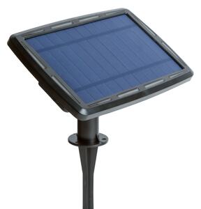 Catena solare dimmerabile a LED 25xLED/1,5W/3,7/5V 2200 mAh 15 m IP65 nera + telecomando