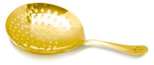 Lo Strainer Julep, paletta ghiaccio color oro, il primo Strainer usato dai Bartender nel corso della storia della miscelazione