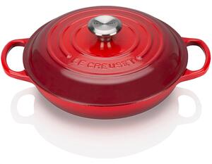 Le Creuset Cocotte Tegame Basso Tondo cm 30 Ghisa Ciliegia