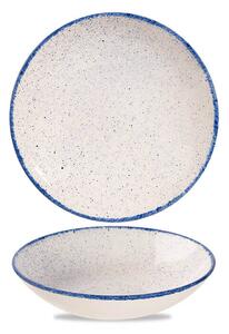 Churchill Stonecast Hints Indigo Blue Piatto Fondo Cm 24,8 Porcellana Vetrificata