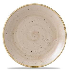 Stonecast è una collezione di porcellane rustiche decorate a mano. Piatto pane in porcellana crema puntillata resistente a urti e graffi