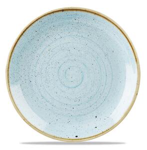 Stonecast è una collezione di porcellane rustiche decorate a mano. Piatto frutta in porcellana azzurra puntillata resistente a urti e graffi