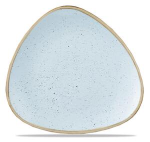 Churchill Stonecast Duck Egg Blue Piatto Triangolare Cm 31,1 Porcellana Vetrificata Blu