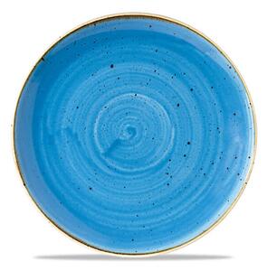 Stonecast è una collezione di porcellane rustiche decorate a mano. Piatto frutta in porcellana blu puntillata resistente a urti e graffi