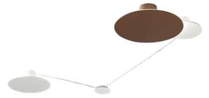 Composizione soffitto perenz nebula 8438 8440 8442 b mm led cct dimmerabile bianco marrone - Perenz