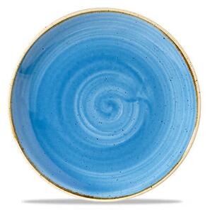 Stonecast è una collezione di porcellane rustiche decorate a mano. Piatto pane in porcellana blu puntillata resistente a urti e graffi