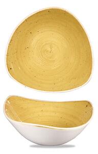 Churchill Stonecast Mustard Seed Yellow Piatto Triangolare Fondo Cm 18,5 Porcellana Vetrificata Giallo