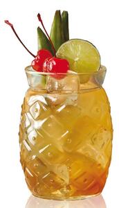 Bicchiere a forma di ananas che richiama le atmosfere polinesiane, ideale il servizio Tiki Cocktail