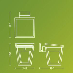 Philips Applique da esterno a LED solare Nissa UE, plastica, IP44, Nero, Plastica, Moderno, Lampada solare da esterni