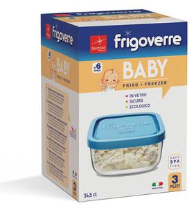 Bormioli Rocco Frigoverre Classic Set Baby 3pz 10x10cm Contenitore Alimentare
