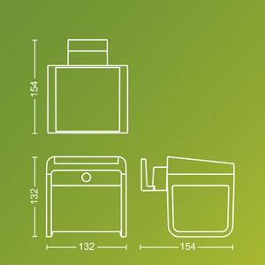 Philips Ezra UE, applique da esterno a LED, plastica, IP44