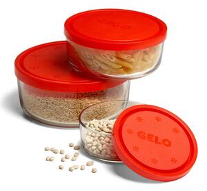 Il set di contenitori alimentari Gelo con capsula rossa si distingue per convenienza, versatilità e praticità. Perfetti per conservare cibi e avanzi