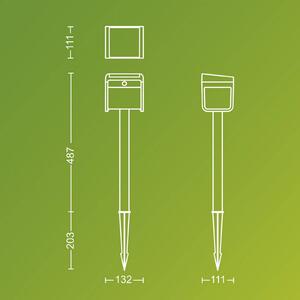 Philips Lampada LED con picchetto Ezra UE, plastica, IP44