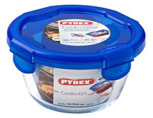 Pyrex Cook & Go Contenitore Tondo Con Coperchio Ermetico 15 Cm Lt 0,7 In Vetro Ultra Resistente