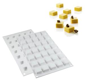 Silikomart Micro Square 5 ml Stampo In Silicone Antiaderente Bianco