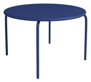 Tavolo tondo da giardino D. 110 cm in Metallo Blu notte - MIRMANDE