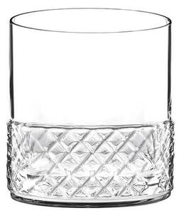 Bicchiere acqua in cristallo senza piombo forte e resistente. Stile vintage anni '60. Trasparenza cromatica 99,99%. Eco-fliendly, riciclabile 100%. Lavabile in lavastoviglie. Prodotto Italiano