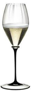 Riedel Fatto A Mano Performance Champagne Calice Flute 37,5 cl In Cristallo Con Stelo Nero
