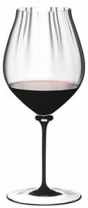 Riedel Fatto A Mano Performance Pinot Noir Calice Vino 83 cl In Cristallo Con Stelo Nero