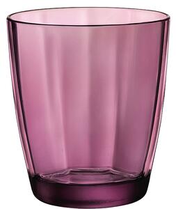 Bormioli Rocco Pulsar Rock Purple Bicchiere Acqua 30 cl Set 6 Pz In Vetro Colorato