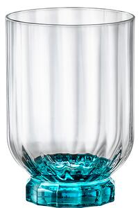 Bormioli Rocco Florian Lucent Blue Bicchiere Dof & Negroni 37,5 cl Set 6 Pezzi