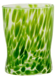 Drops Bicchiere Acqua 33 Cl Fatto A Mano Set 6 Pz In Vetro Colorato Verde