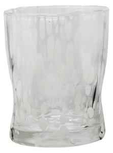 Drops Bicchiere Acqua 33 Cl Fatto A Mano Set 6 Pz In Vetro Colorato Bianco