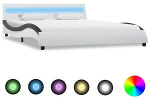 Giroletto con LED Bianco e Nero in Similpelle 120x200 cm