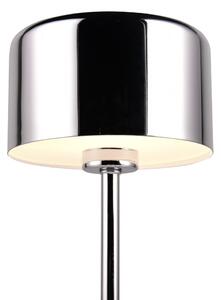 Lampada da tavolo dimmerabile a LED in argento lucido (altezza 30 cm) Jeff - Trio