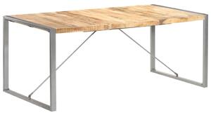 Tavolo da Pranzo 180x90x75 cm in Legno Massello di Mango Grezzo
