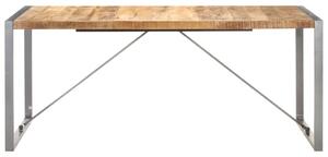 Tavolo da Pranzo 180x90x75 cm in Legno Massello di Mango Grezzo