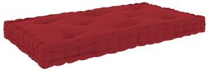 Cuscino per Pallet e Pavimento Rosso Borgogna 73x40x7 cm Cotone