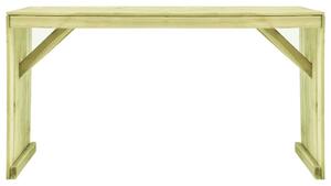Tavolo da Giardino 150x87x80 cm in Legno di Pino Impregnato