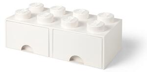 Contenitore bianco avorio con due cassetti - LEGO®