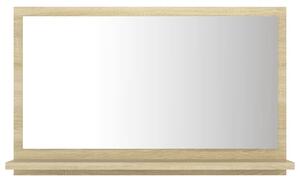 Specchio da Bagno Rovere Sonoma 60x10,5x37 cm Legno Multistrato