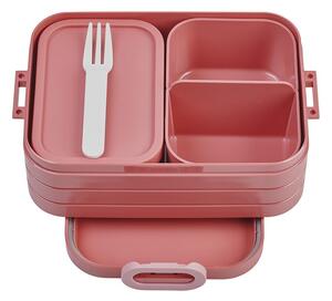 Scatola per snack con forchetta 3 pz Vivid mauve - Mepal