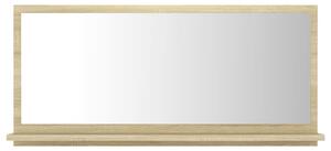 Specchio da Bagno Rovere Sonoma 80x10,5x37 cm Legno Multistrato