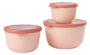 Set di 3 scatole per snack Cirqula rosa Nordic - Mepal
