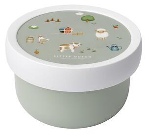 Portapranzo per bambini verde chiaro in plastica Little Farm by Little Dutch – Mepal