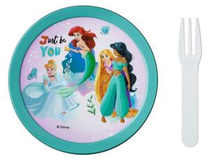 Scatola per la merenda dei bambini con forchetta Disney princess - Mepal